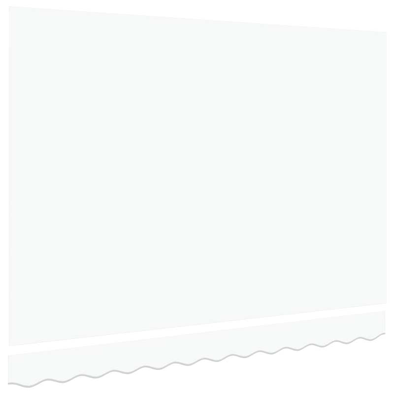 vidaXL Markīzes rezerves audums Balts 280 x 245 cm Poliesters