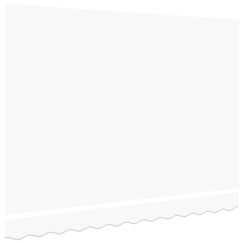 vidaXL Markīzes rezerves audums Balts 280 x 245 cm Poliesters