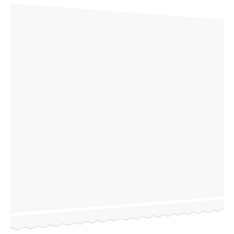 vidaXL Markīzes rezerves audums Balts 380 x 345 cm Poliesters