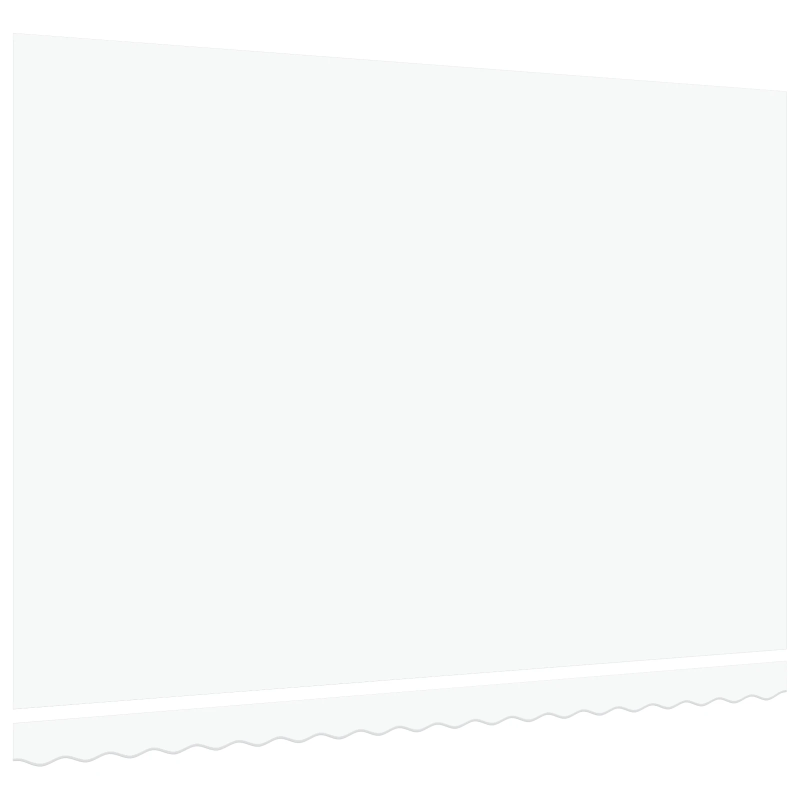 vidaXL Markīzes rezerves audums Balts 430 x 295 cm Poliesters