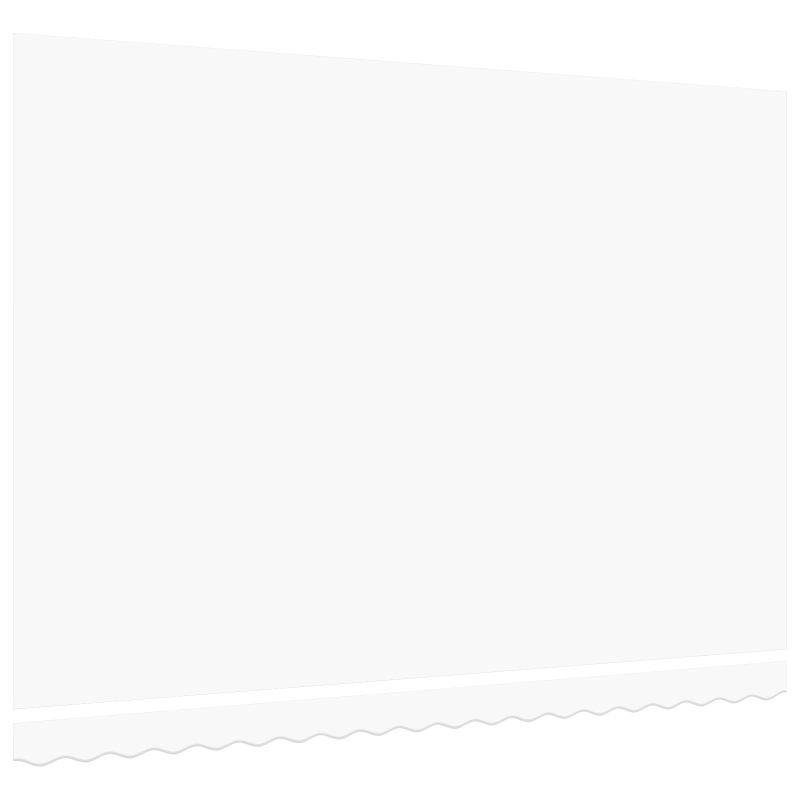 vidaXL Markīzes rezerves audums Balts 430 x 345 cm Poliesters