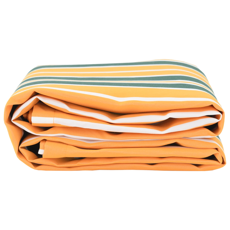 vidaXL Nojumes maiņa Zaļš un dzeltenš 1000 x 160 cm Poliestera audums