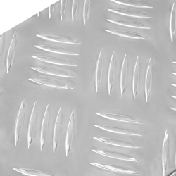 vidaXL Trepju paklājs Taisnstūra 5 pcs Sudraba 60 x 18 cm Alumīnijs