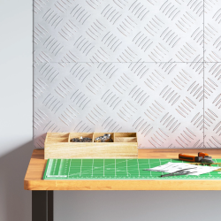 vidaXL Trepju paklājs Taisnstūra 4 pcs Sudraba 50 x 25 cm Alumīnijs