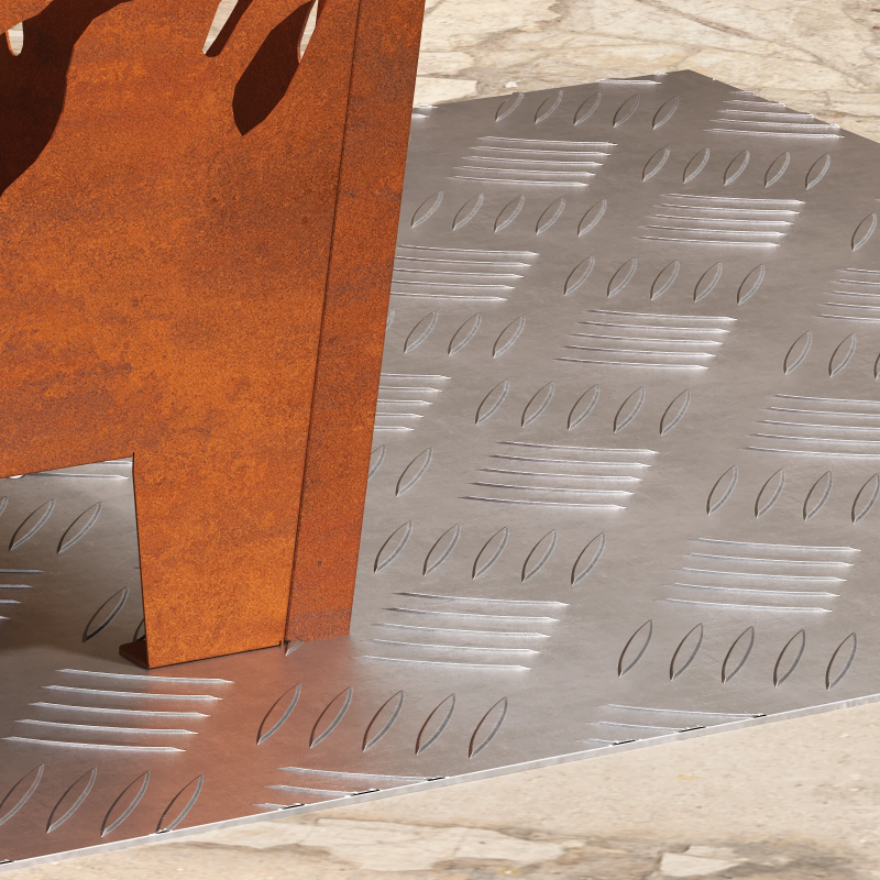 vidaXL Trepju paklājs Kvadrātveida 2 pcs Sudraba 50 x 50 cm Alumīnijs