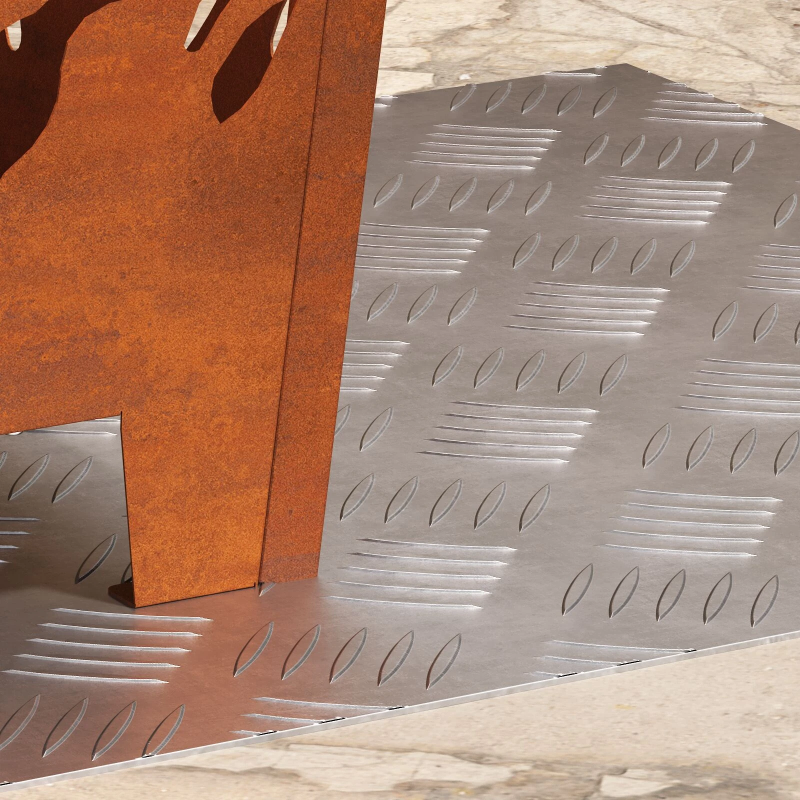 vidaXL Trepju paklājs Kvadrātveida 2 pcs Sudraba 50 x 50 cm Alumīnijs