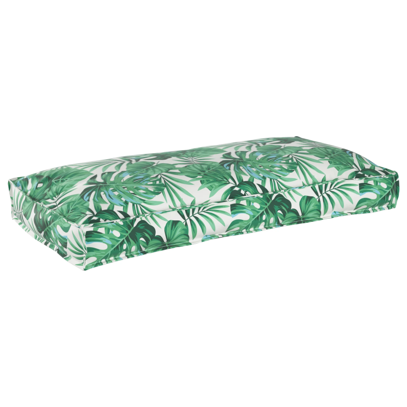 vidaXL Spilvens Lapa Lapu raksts 120 x 60 x 12 cm Oksforda audums