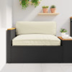 vidaXL Spilvens Krēmkrāsa 120 x 80 x 12 cm Oksforda audums