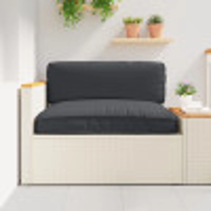 vidaXL Spilvens Melna 120 x 80 x 12 cm Oksforda audums