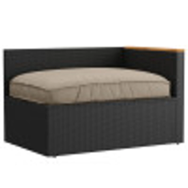 vidaXL Spilvens Pelēkbrūna 120 x 80 x 12 cm Oksforda audums