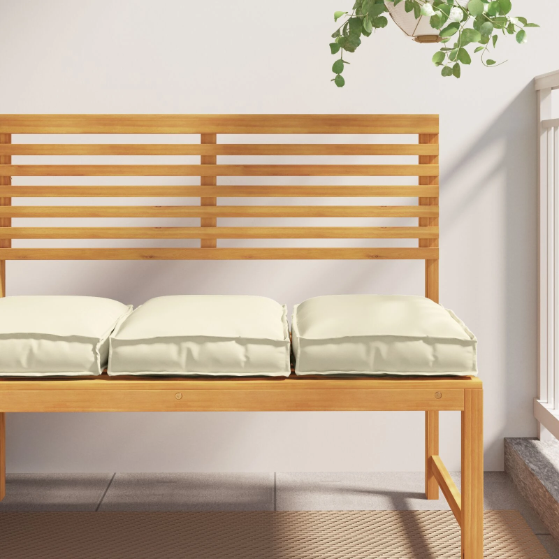 vidaXL Spilvens 2 pcs Krēmkrāsa 40 x 40 x 8 cm Oksforda audums