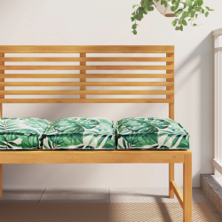 vidaXL Spilvens Lapa 2 pcs Lapu raksts 40 x 40 x 8 cm Oksforda audums