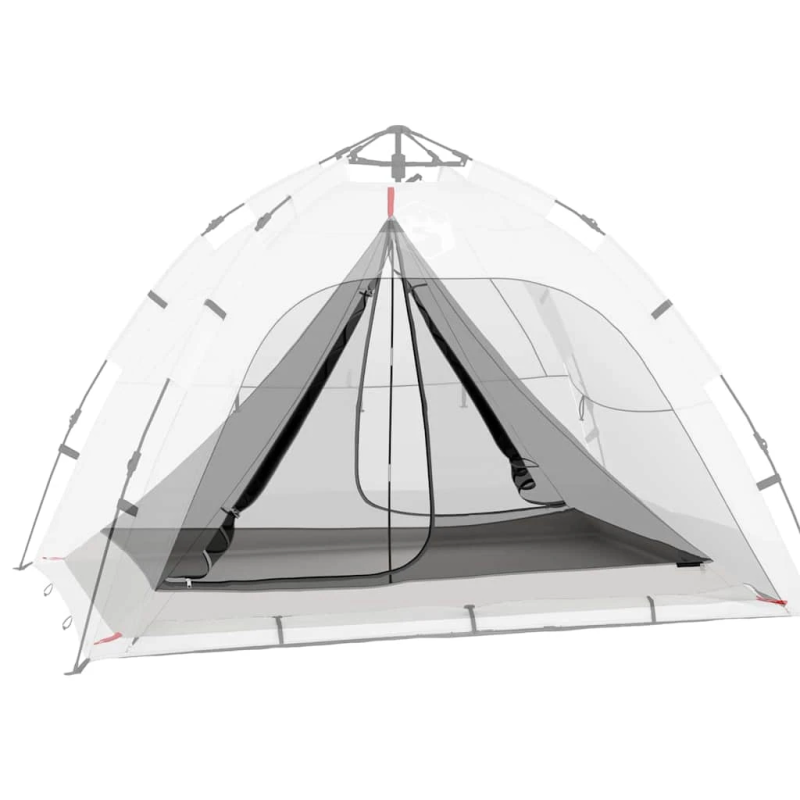 vidaXL Iekšējā telts ar jumtu Melns 240 x 160 x 133 cm Ar tīklu