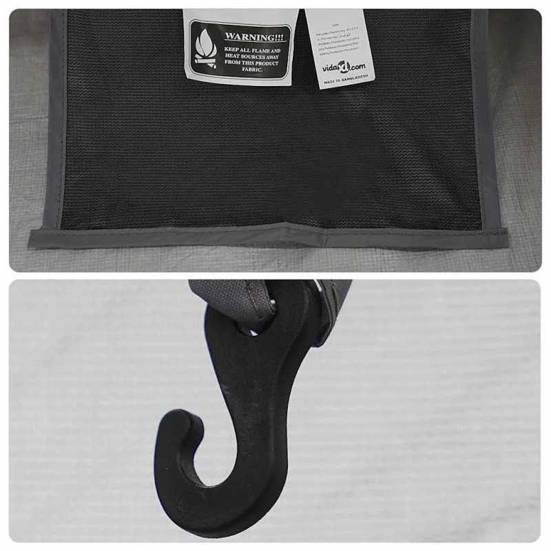 vidaXL Iekšējā telts Melns 208 x 140 x 175 cm Siets