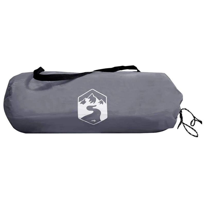 vidaXL Telts ar jumtu Cits Pelēks un melns 236 x 150 x 136 cm