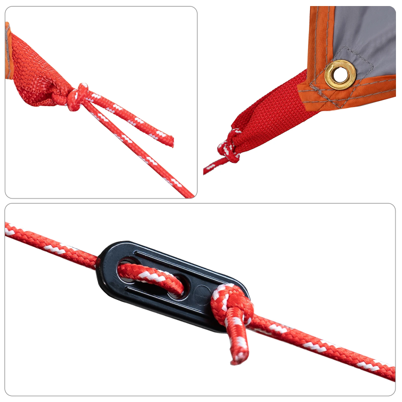 vidaXL Ūdensizturīgs Tarp ar jumtu Pelēka un oranža