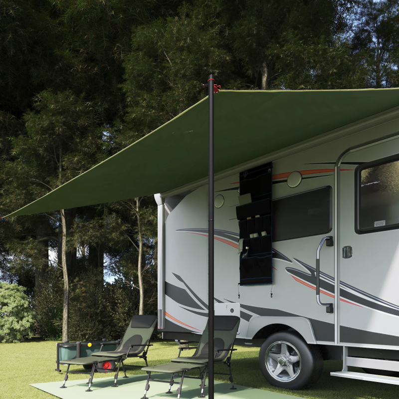 vidaXL Ūdensizturīgs Tarp ar jumtu Zaļa