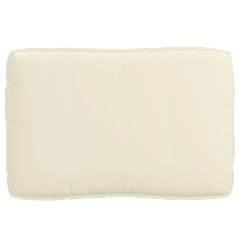 vidaXL Kastīšu spilvenu komplekts 2 pcs Krēmkrāsa Oksforda audums