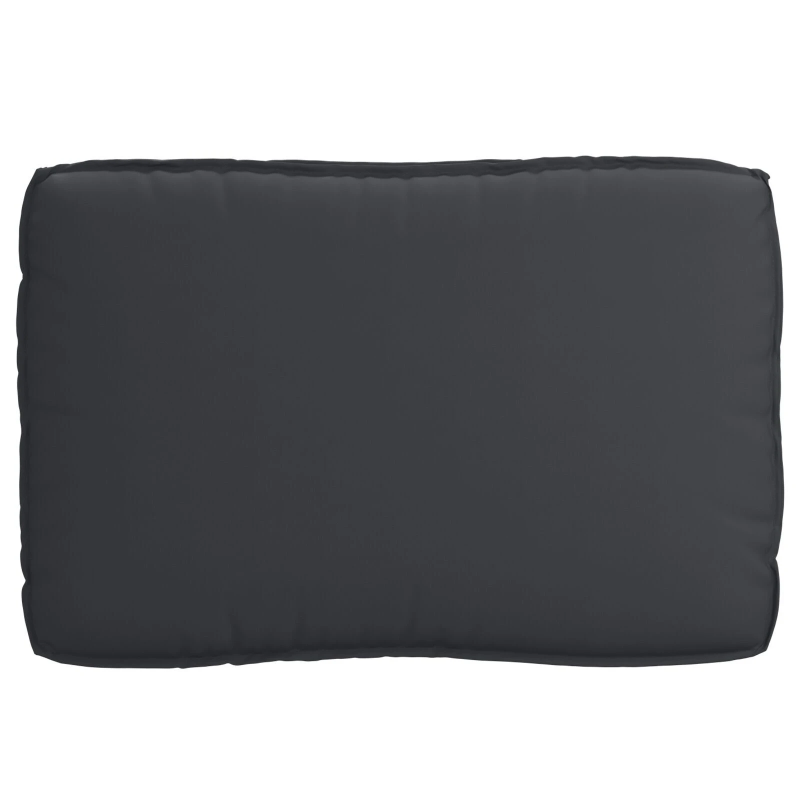 vidaXL Kastīšu spilvenu komplekts 2 pcs Melna Oksforda audums