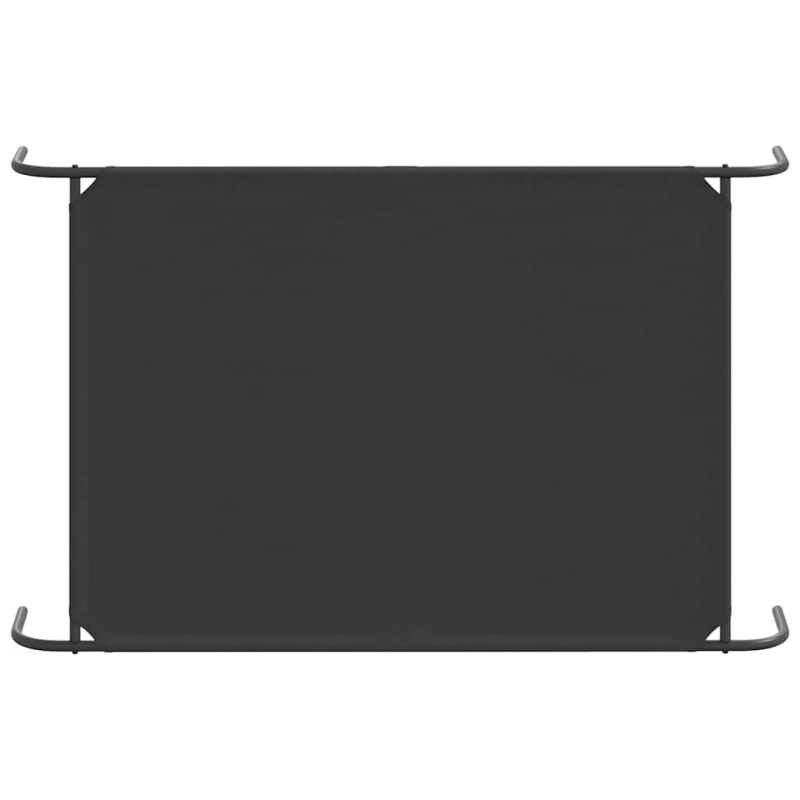 vidaXL paaugstināta suņu gulta, melna 130x80x20 cm, Oksfordas audums