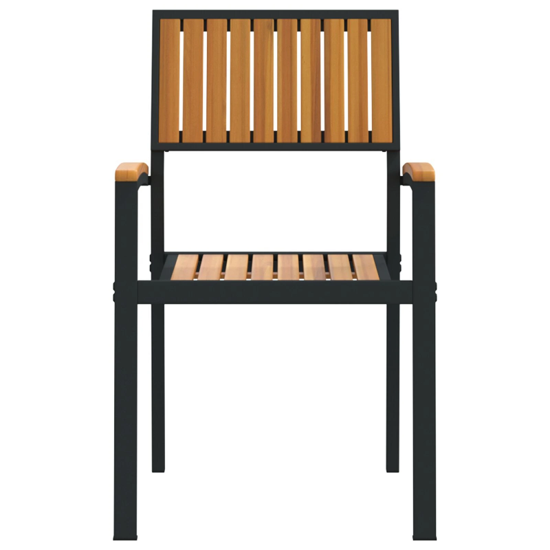 vidaXL Saliekamā krēsls 2 pcs Brūna 56 x 57 x 87 cm