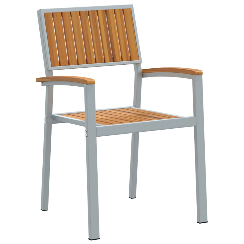 vidaXL Saliekamā krēsls 4 pcs Brūna 56 x 57 x 87 cm