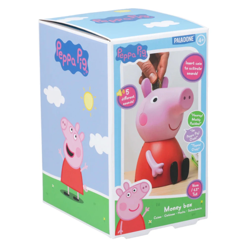 Paladone Peppa Pig Shaped Money Box Closed Box