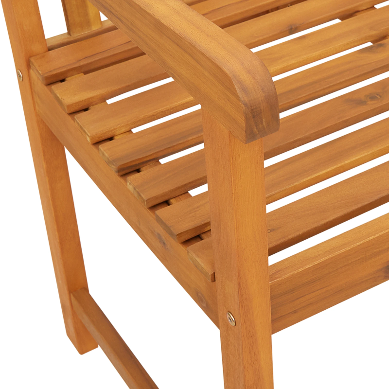 vidaXL Dārza sols Brūna 220 x 56 x 90 cm Cietā akācijas koks