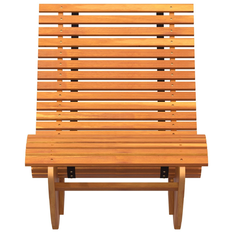 vidaXL Dīvāns 2 pcs Brūna 154 x 60 x 74 cm Cietā akācijas koks