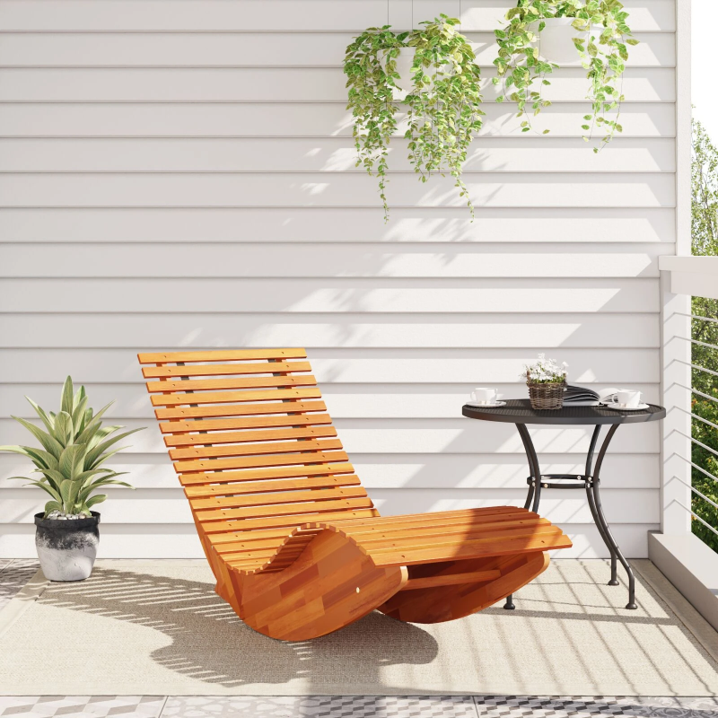 vidaXL Dīvāns 2 pcs Brūna 154 x 60 x 74 cm Cietā akācijas koks