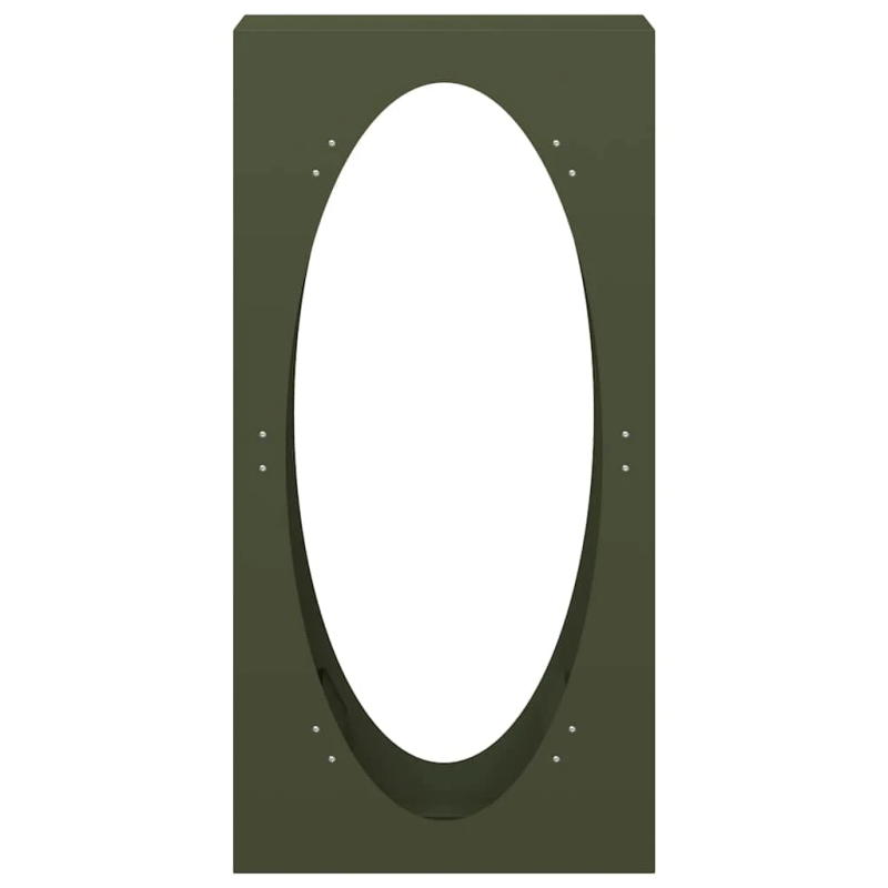 vidaXL Malkas plaukts, olīvu zaļa 50x23x100 cm auksti velmēts tērauds