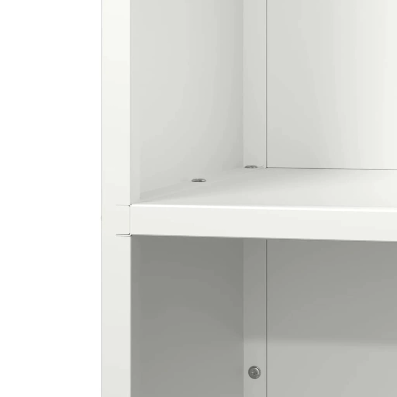 vidaXL Malkas plaukts, balta, 40x30x75 cm, auksti velmēts tērauds