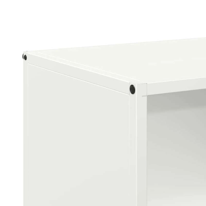 vidaXL Malkas plaukts, balta, 40x30x75 cm, auksti velmēts tērauds