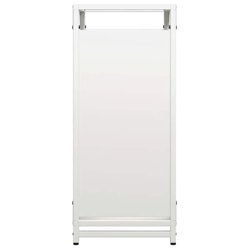 vidaXL Malkas plaukts, balta, 44x28x65 cm, auksti velmēts tērauds