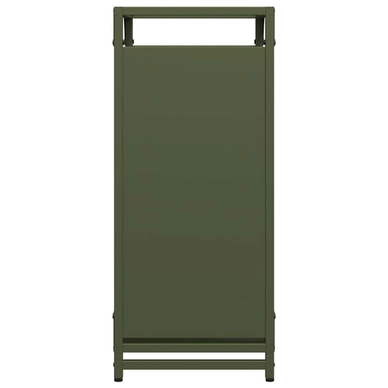 vidaXL Malkas plaukts, olīvu zaļa 44x28x65 cm auksti velmēts tērauds
