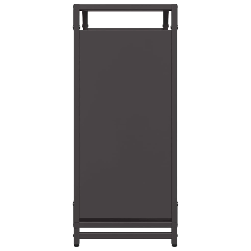 vidaXL Malkas plaukts, melns, 60x28x65 cm, auksti velmēts tērauds