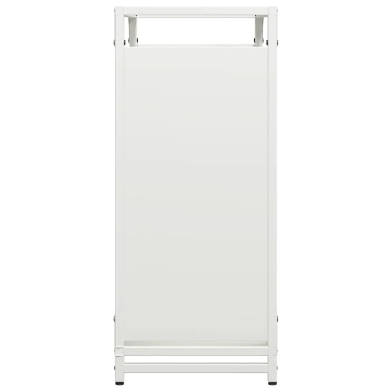 vidaXL Malkas plaukts, balta, 60x28x65 cm, auksti velmēts tērauds