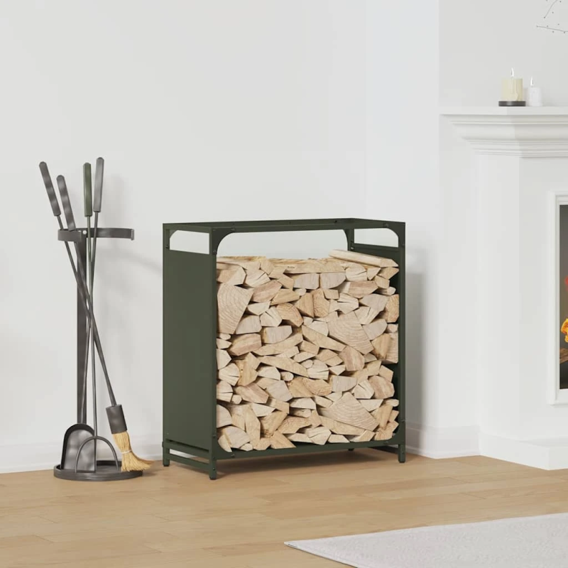 vidaXL Malkas plaukts, olīvu zaļa 60x28x65 cm auksti velmēts tērauds