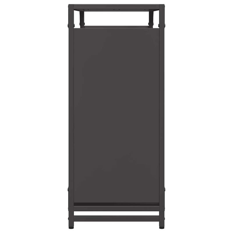 vidaXL Malkas plaukts, melns, 90x28x65 cm, auksti velmēts tērauds