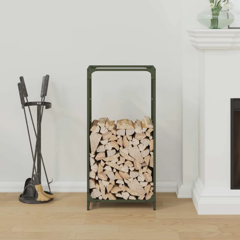 vidaXL Malkas plaukts, olīvu zaļa 44x28x90 cm auksti velmēts tērauds