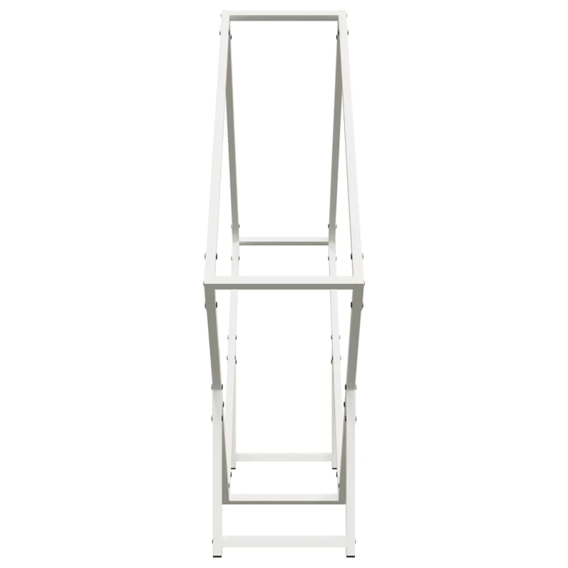 vidaXL Malkas plaukts Balts 100x25x100 cm Auksti velmēts tērauds