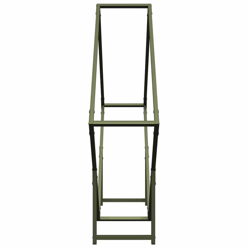 vidaXL malkas plaukts olīvzaļš 100x25x100 cm auksti velmēts tērauds