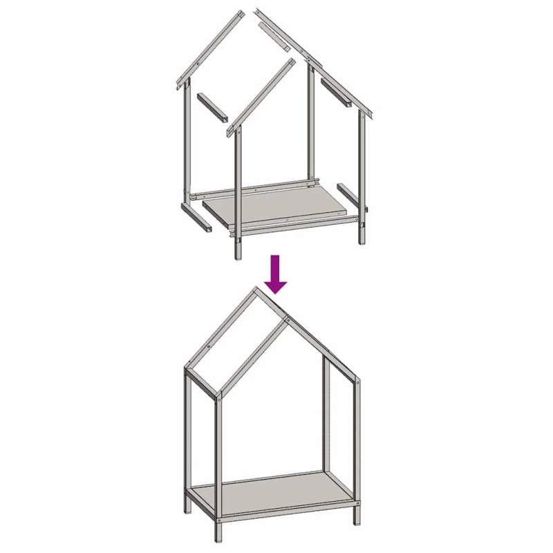 vidaXL malkas plaukts, melns, 40x25x60 cm, auksti velmēts tērauds
