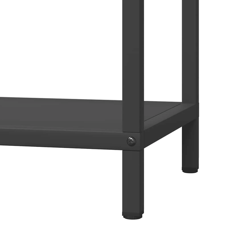 vidaXL Malkas plaukts, melns, 40x25x90 cm, auksti velmēts tērauds