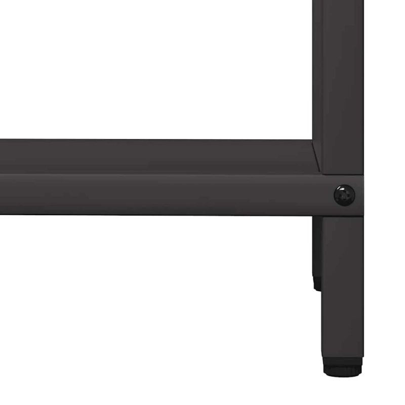 vidaXL Malkas plaukts Melns 40x25x120 cm Auksti velmēts tērauds