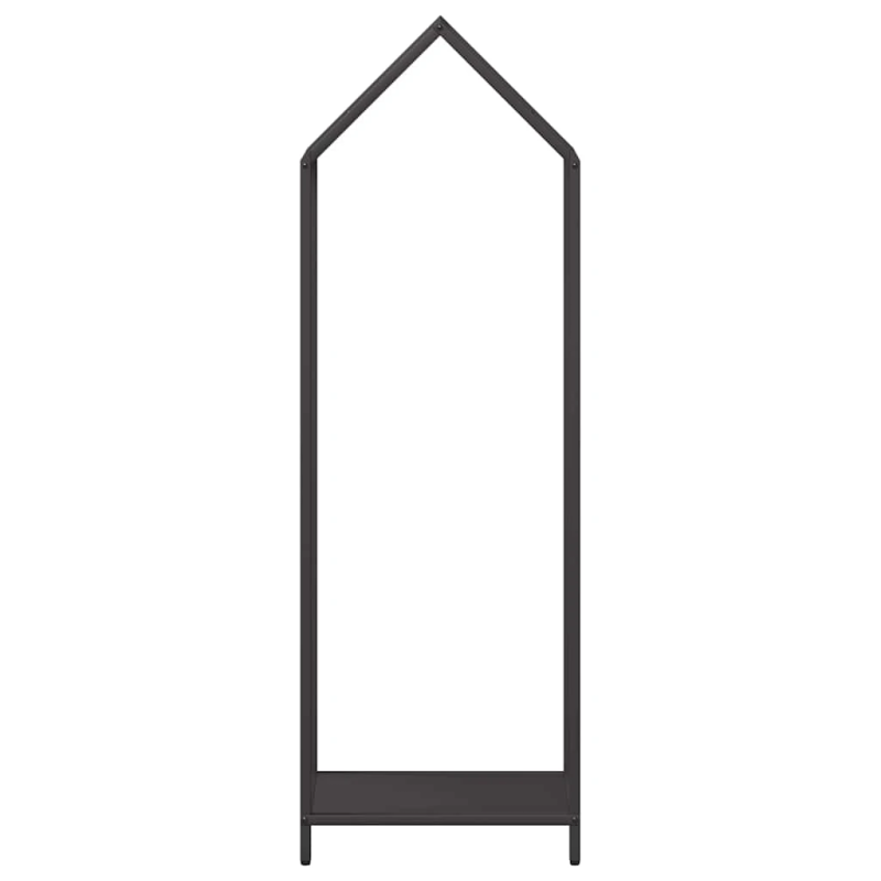 vidaXL Malkas plaukts Melns 40x25x120 cm Auksti velmēts tērauds