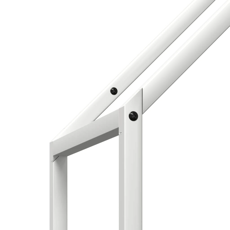 vidaXL Malkas plaukts Balts 40x25x120 cm Auksti velmēts tērauds