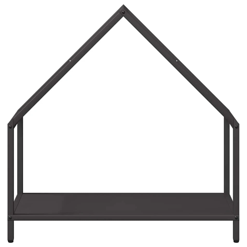 vidaXL Malkas plaukts Melns 60x25x60 cm Auksti velmēts tērauds