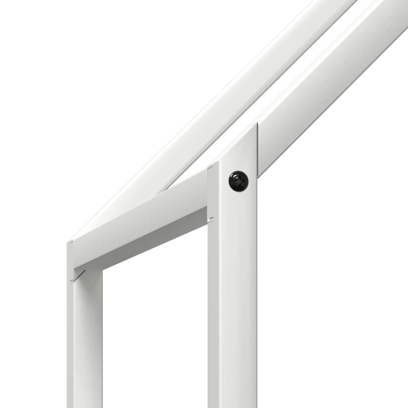 vidaXL Malkas plaukts Balts 60x25x60 cm Auksti velmēts tērauds