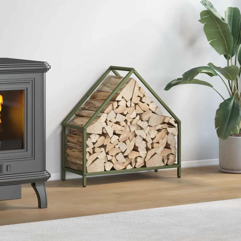 vidaXL Malkas plaukts Olive Green 60x25x60 cm Auksti velmēts tērauds